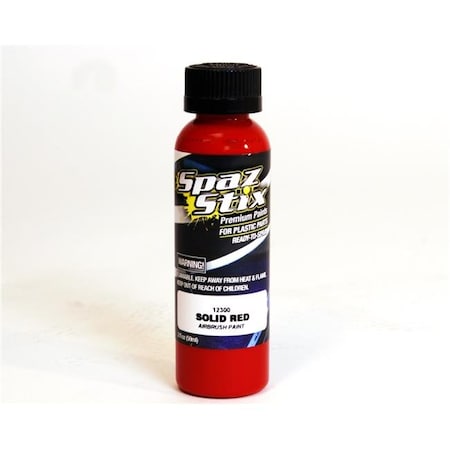 Spaz Stix Spaz Stix SZX12300 Solid Red Airbrush Paint - 2 oz SZX12300